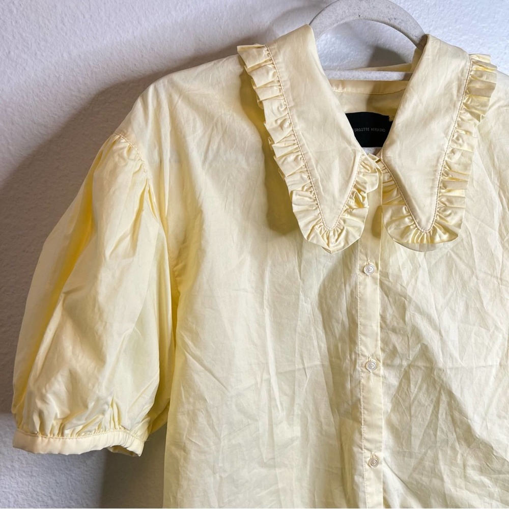 Birgitte Herskind Irie Puff Sleeve Peter Pan Collar Shirt - Picture 4 of 10